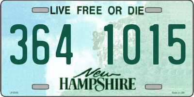 NH license plate 3641015