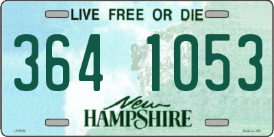 NH license plate 3641053