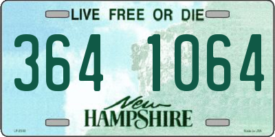NH license plate 3641064