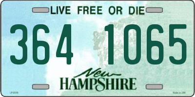 NH license plate 3641065
