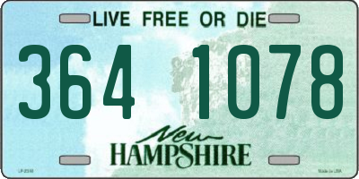 NH license plate 3641078