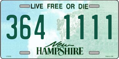 NH license plate 3641111