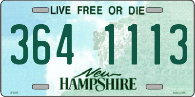 NH license plate 3641113