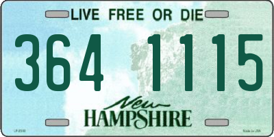 NH license plate 3641115