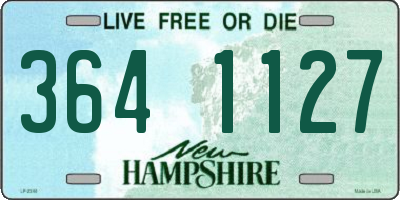NH license plate 3641127