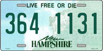 NH license plate 3641131