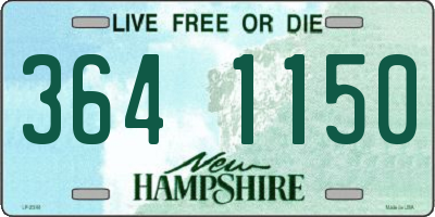 NH license plate 3641150