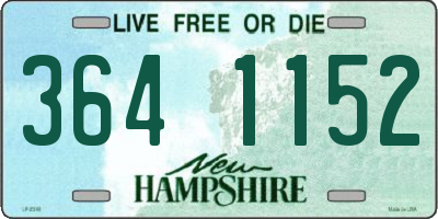 NH license plate 3641152