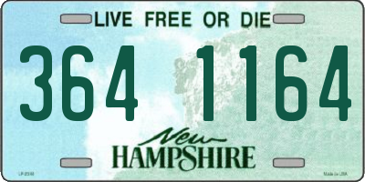 NH license plate 3641164