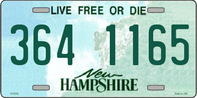 NH license plate 3641165