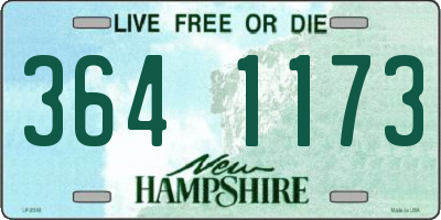 NH license plate 3641173