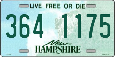 NH license plate 3641175