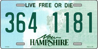 NH license plate 3641181