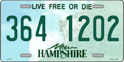 NH license plate 3641202