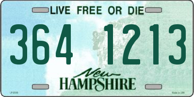 NH license plate 3641213