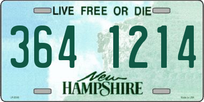 NH license plate 3641214