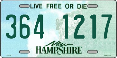NH license plate 3641217