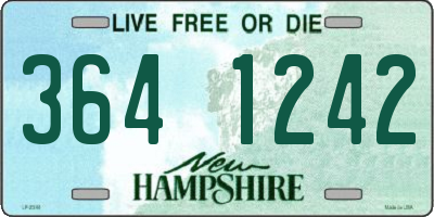 NH license plate 3641242