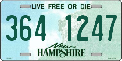 NH license plate 3641247