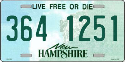 NH license plate 3641251