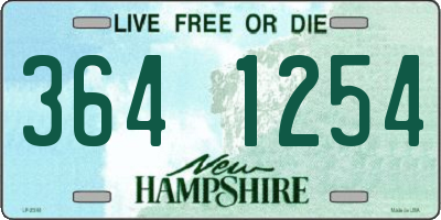 NH license plate 3641254