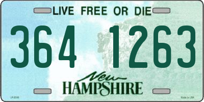 NH license plate 3641263