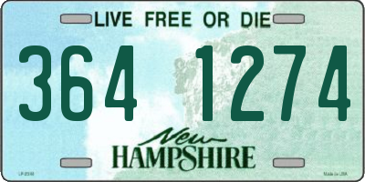 NH license plate 3641274