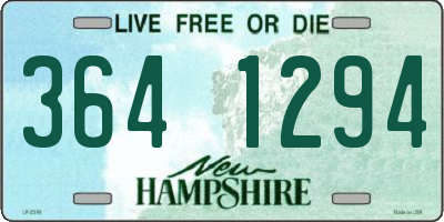 NH license plate 3641294