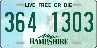 NH license plate 3641303