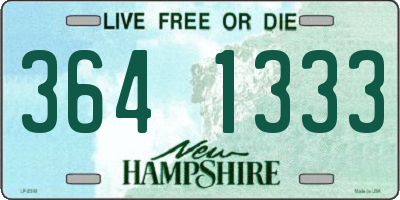 NH license plate 3641333