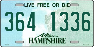 NH license plate 3641336