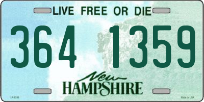 NH license plate 3641359