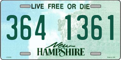 NH license plate 3641361
