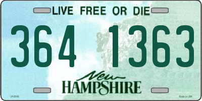 NH license plate 3641363