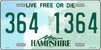 NH license plate 3641364