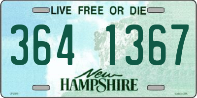 NH license plate 3641367