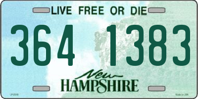 NH license plate 3641383