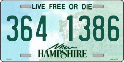 NH license plate 3641386