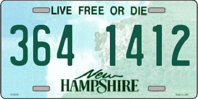 NH license plate 3641412