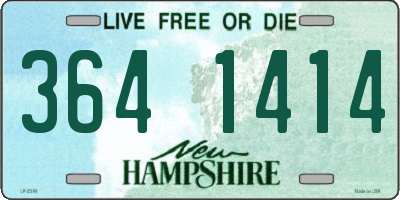 NH license plate 3641414