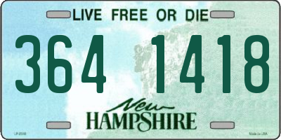 NH license plate 3641418