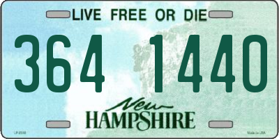 NH license plate 3641440