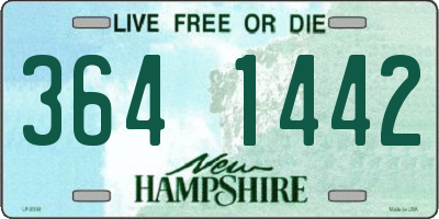 NH license plate 3641442