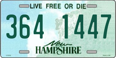 NH license plate 3641447