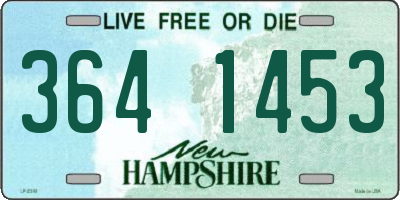 NH license plate 3641453