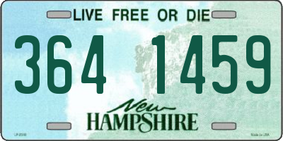 NH license plate 3641459