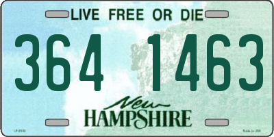 NH license plate 3641463