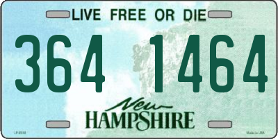 NH license plate 3641464