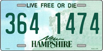 NH license plate 3641474