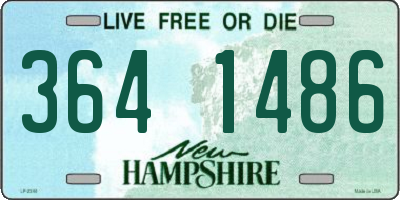 NH license plate 3641486